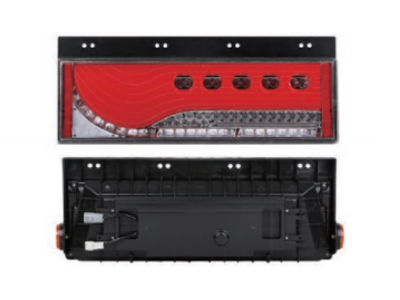 镰刀型红罩后尾灯(流光型、跑马荧光型)