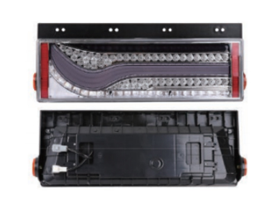 镰刀型红罩后尾灯(流光型、跑马荧光型)