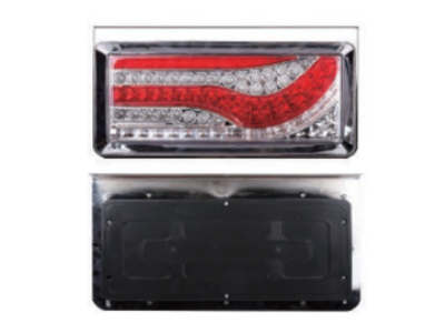 小镰刀型红罩后尾灯(流光型、跑马荧光型)