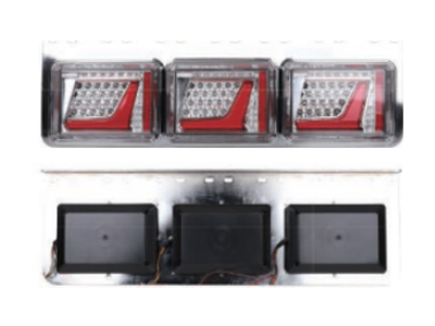 铁架手枪二方形后尾灯(荧光型)