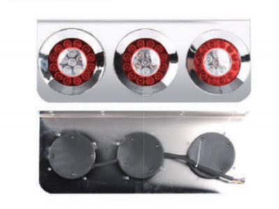 LED-底面三圆型红白后尾灯(铁架)