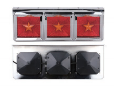LED -三菱五角星三方形后尾灯 (铁架)