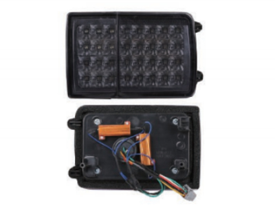 LED-方形熏黑后尾灯