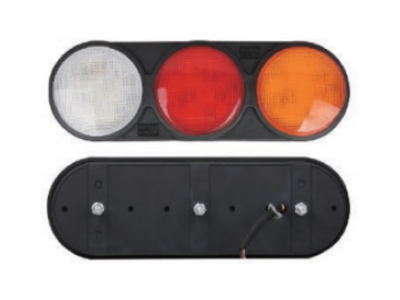 LED橡皮三联后尾灯新款