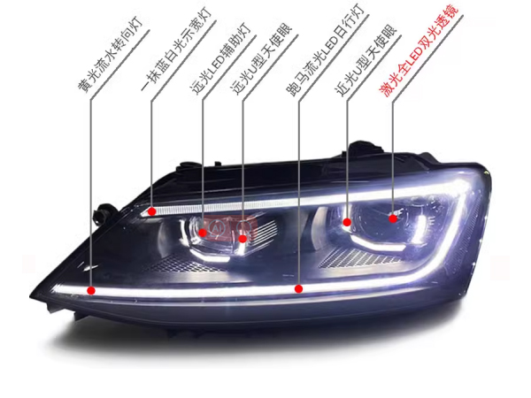 大众新速腾12-18改装大灯